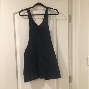 H&M denim overall dress.
